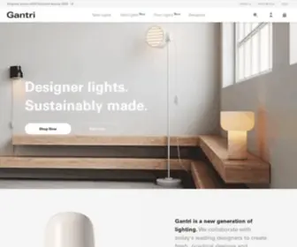 Gantri.com(Designer lights) Screenshot