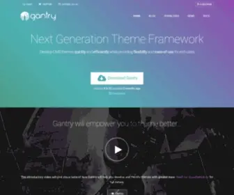 Gantry.org(Next Generation Theme Framework) Screenshot