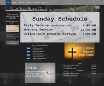 Ganttstreetbaptist.org(Gantt Street Baptist Church) Screenshot