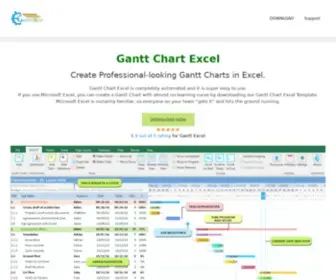GanttXl.com(Automated Gantt Chart Excel Template) Screenshot