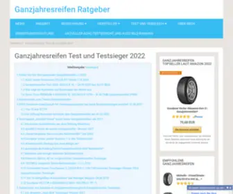 GanzJahresreifen-Testsieger.de(Ganzjahresreifen Ratgeber) Screenshot