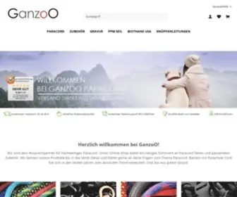 Ganzoo.de(Paracord im Shop günstig online kaufen) Screenshot