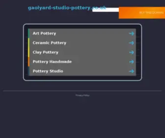 Gaolyard-Studio-Pottery.co.uk(John Bedding) Screenshot