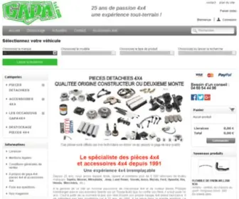Gapa4X4.com(Pièces 4x4 et accessoires 4x4) Screenshot