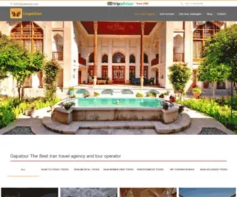 Gapatour.com(Iran travel agency) Screenshot