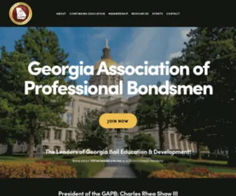 Gapb.org(Georgia Association of Professional Bondsmen) Screenshot