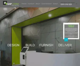 Gapcomm.com.au(Office Fitouts & Office Interior Design in Sydney) Screenshot