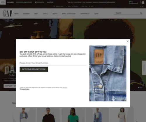 Gap.com(Shop Clothes For Women) Screenshot