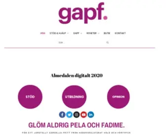 Gapf.se(Riksorganisationen GAPF) Screenshot