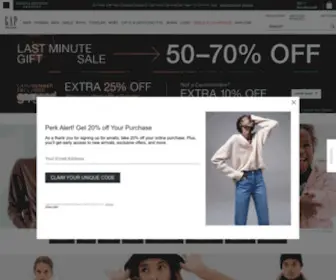 Gapfactory.com(Everyday deals on clothes for women) Screenshot