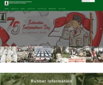 Gapkindo.org(Rubber Association of Indonesia) Screenshot
