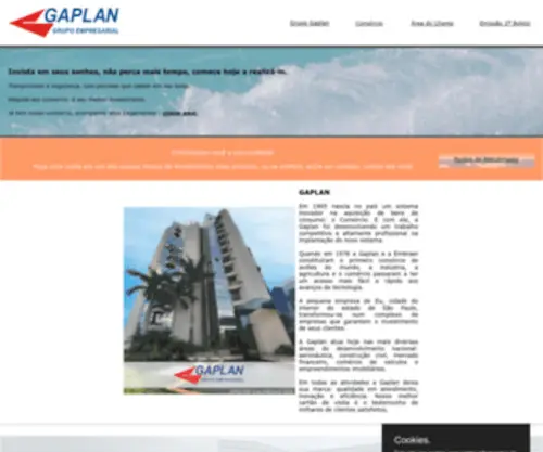 Gaplan.com.br(Gaplan Grupo Empresarial) Screenshot
