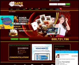 Gaplepoker77.com Screenshot