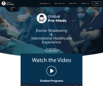 Gapmedics.com(Pre-health volunteering) Screenshot