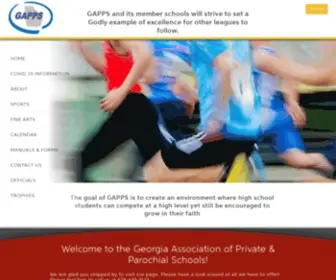 Gappsports.com(Serving Christian Athletes in Georgia) Screenshot