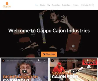 Gappupercussion.com(GAPPU CAJON) Screenshot
