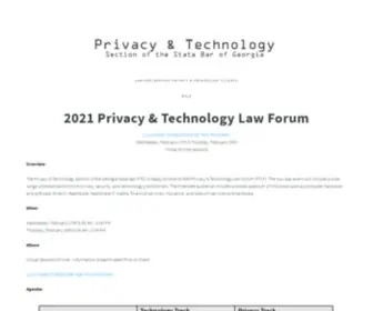 Gaprivacytech.org(Georgia Bar Privacy & Technology Law Section) Screenshot