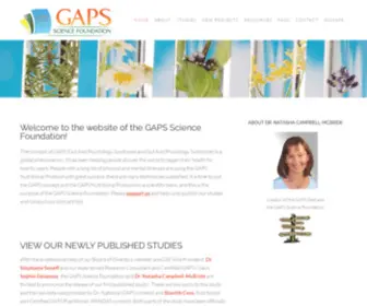 Gapssciencefoundation.org(GAPS Science Foundation) Screenshot