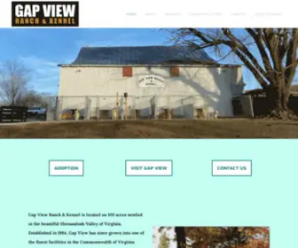 GapViewkennel.com(Gap View Ranch & Kennel) Screenshot