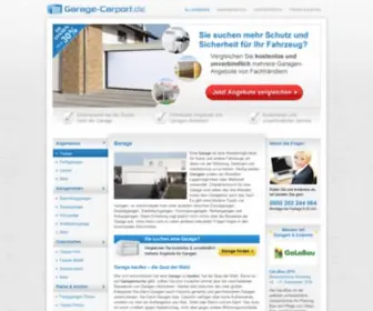 Garage-Carport.de(Angebote vergleichen mit) Screenshot