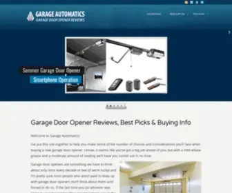 Garageautomatics.com(Best Garage Door OpenersReviews) Screenshot