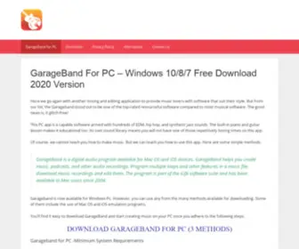 Garagebandforpc.pro(Garageband) Screenshot