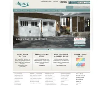 Garagedoor.com(Amarr manufactures residential garage doors & commercial sectional doors) Screenshot