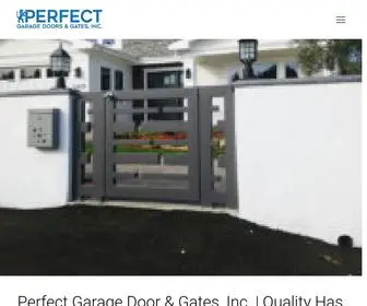 Garagedoorgates.com(Perfect Garage Door & Gates) Screenshot