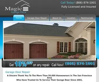 Garagedoormagicsf.com(Garage Doors) Screenshot