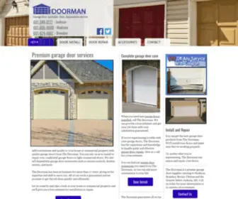 Garagedoormanms.com(The Doorman) Screenshot