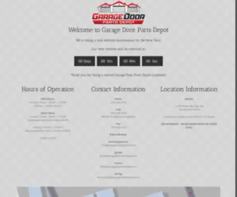Garagedoorpartsdepot.com(Northern & Central CA's Wholesale & Public Garage Door Distributor) Screenshot
