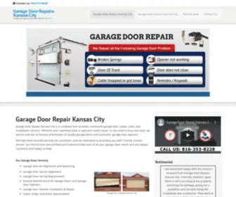 Garagedoorrepairskansascity.com(Kansas City Garage Door Repair Experts) Screenshot