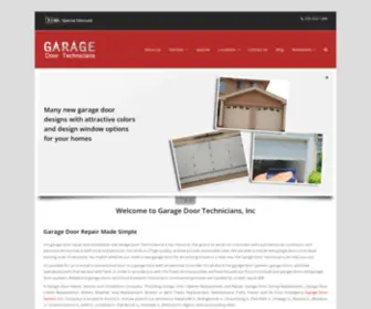 Garagedoortechnicians.com(Garage Door Repair Service Near Me) Screenshot