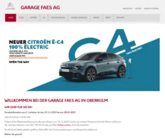 Garagefaes.ch(Citroën) Screenshot