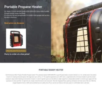 Garageheaterspropane.com(Portable Propane Radiant Heater) Screenshot