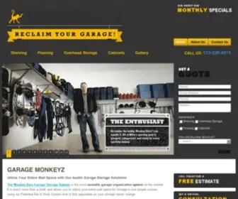 Garagemonkeyz.com(Garage Storage Austin) Screenshot