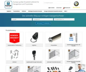 Garagentor-Ersatzteile.de(Ersatzteile und Garagentorfeder für Garagentore/Industrietore von Hörmann/Novoferm) Screenshot