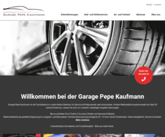 Garagepkaufmann.ch(Garage Pepe Kaufmann) Screenshot