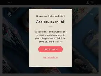 Garageproject.co.nz(Garage Project) Screenshot