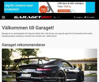 Garaget.org(Sveriges största community för bilentusiaster) Screenshot