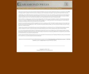 Garamond.ca(Books by Garamond) Screenshot