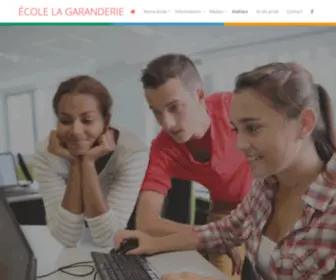 Garanderie.com(École La Garanderie pour les enfants à haut potentiel) Screenshot