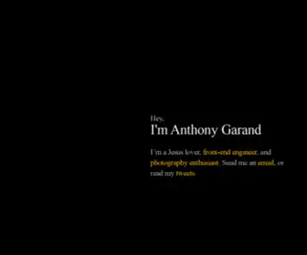 Garand.me(Anthony Garand) Screenshot