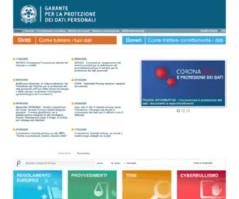 Garanteprivacy.it(Garante Privacy) Screenshot