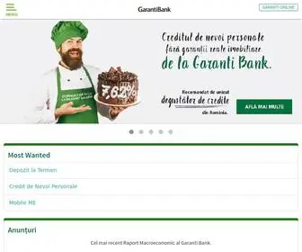 Garantibank.ro(Garanti BBVA) Screenshot