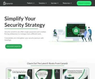 Garantir.io(Enterprise Cybersecurity Solutions Made Simple) Screenshot