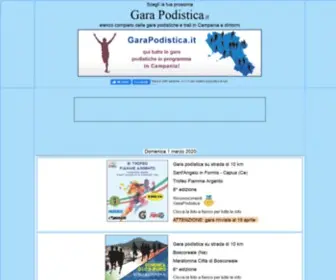 Garapodistica.it(GARA PODISTICA Calendario corse podistiche in Campania) Screenshot