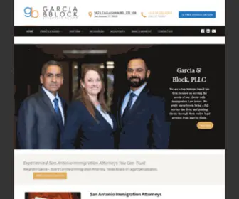 Garciablock.com(San Antonio Law Firm) Screenshot