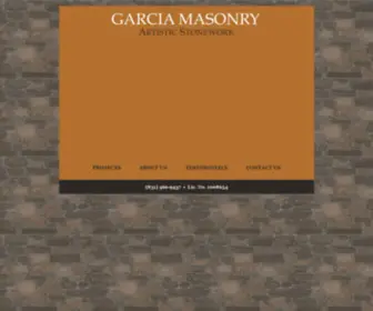 Garciamasonry.net(Garcia Masonry) Screenshot