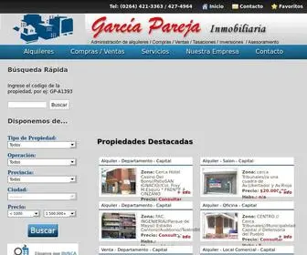 Garciapareja.com.ar(Inmobiliaria Garcia Pareja) Screenshot